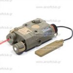 PEQ-15 With Red Laser White LED Illuminator Tan